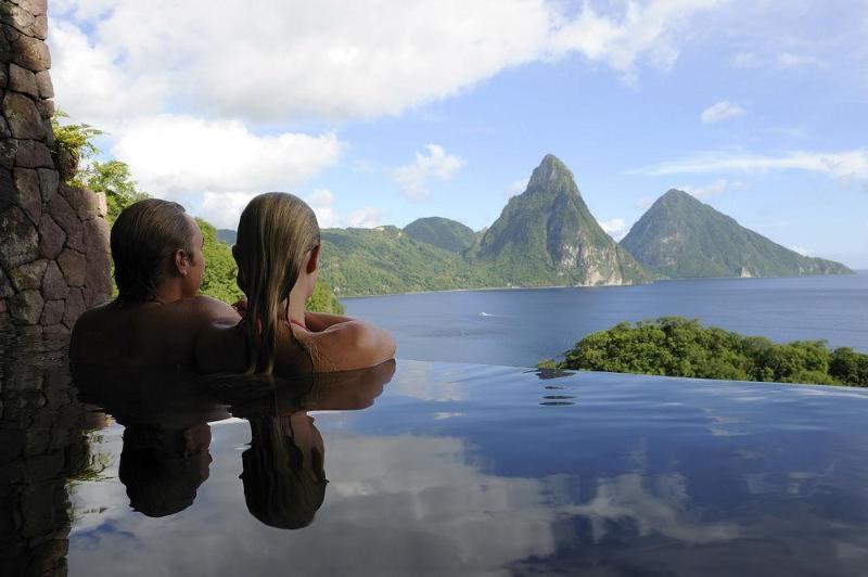 Hotel Jade Mountain Soufrière Exterior foto